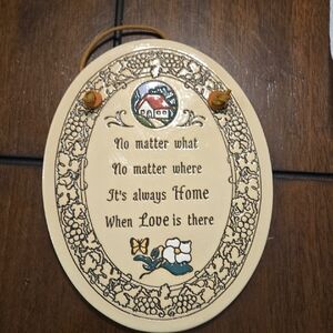 Trinity Pottery VINTAGE Ceramic Wall Hanging Plaque